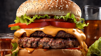 cinematic shot of burger