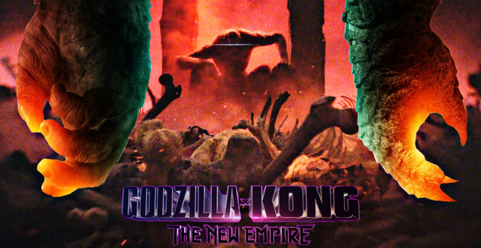 Godzilla x Kong: The New Empire wallpaper Resolution 1668x862 | Best Download this awesome wallpaper - Cool Wallpaper HD - CoolWallpaper-HD.com