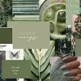 Soothing Sage Green Desktop Collage