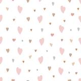 Boho style hearts, bow and arrow seamless pattern simple vector illustration in trendy pastel colors, repeat ornament symbol of love, St Valentine day collection for making cards, textile, gift paper 5493069 Vector