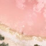 Lakeside Wallpapers 4K, Pink, Aerial