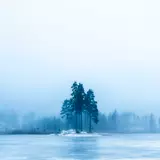 Blue Winter Lake Wallpapers