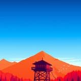 1125x2436 Firewatch Forest Mountains Minimalism 4k Iphone XS,Iphone 10, Iphone X HD 4k Wallpapers, Image, Backgrounds, Photos and Pictures